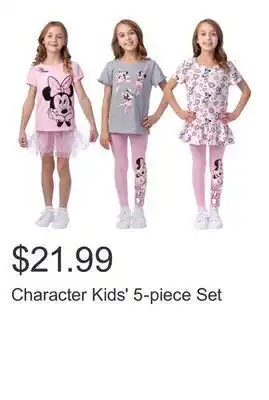 Costco Character Kids' 5-piece Set offer