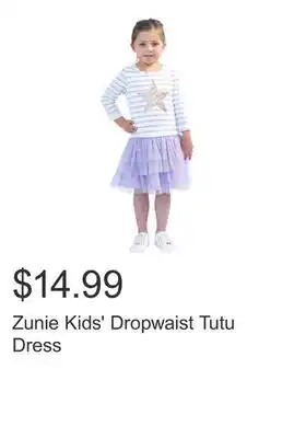 Costco Zunie Kids' Dropwaist Tutu Dress offer