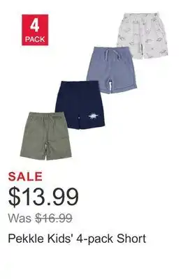 Costco Pekkle Kids' 4-pack Short offer