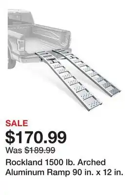 Tractor Supply Company Rockland 1500 lb. Arched Aluminum Ramp 90 in. x 12 in offer