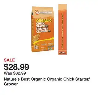 Tractor Supply Company Nature's Best Organic Organic Chick Starter/Grower offer