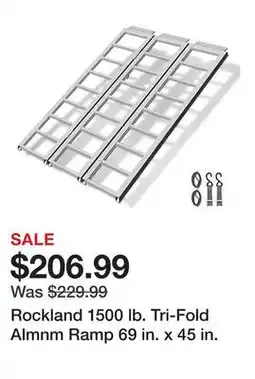 Tractor Supply Company Rockland 1500 lb. Tri-Fold Almnm Ramp 69 in. x 45 in offer