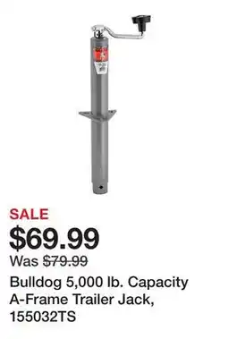 Tractor Supply Company Bulldog 5,000 lb. Capacity A-Frame Trailer Jack, 155032TS offer