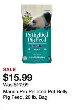 Tractor Supply Company Manna Pro Pelleted Pot Belly Pig Feed, 20 lb. Bag offer