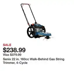 Tractor Supply Company Senix 22 in. 160cc Walk-Behind Gas String Trimmer, 4-Cycle offer