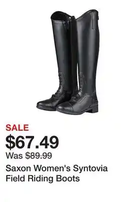 Tractor Supply Company Saxon Women's Syntovia Field Riding Boots offer
