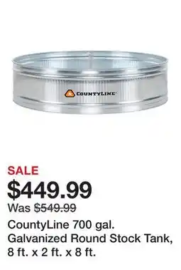 Tractor Supply Company CountyLine 700 gal. Galvanized Round Stock Tank, 8 ft. x 2 ft. x 8 ft offer
