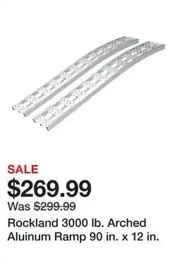 Tractor Supply Company Rockland 3000 lb. Arched Aluinum Ramp 90 in. x 12 in offer