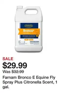 Tractor Supply Company Farnam Bronco E Equine Fly Spray Plus Citronella Scent, 1 gal offer