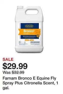 Tractor Supply Company Farnam Bronco E Equine Fly Spray Plus Citronella Scent, 1 gal offer