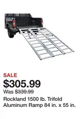 Tractor Supply Company Rockland 1500 lb. Trifold Aluminum Ramp 84 in. x 55 in offer