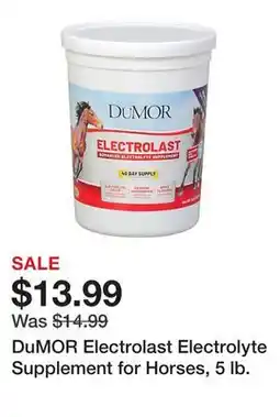 Tractor Supply Company DuMOR Electrolast Electrolyte Supplement for Horses, 5 lb offer