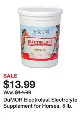 Tractor Supply Company DuMOR Electrolast Electrolyte Supplement for Horses, 5 lb offer