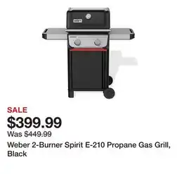 Tractor Supply Company Weber 2-Burner Spirit E-210 Propane Gas Grill, Black offer