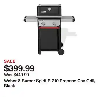 Tractor Supply Company Weber 2-Burner Spirit E-210 Propane Gas Grill, Black offer