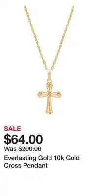Kohl's Everlasting Gold 10k Gold Cross Pendant offer