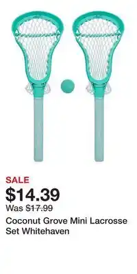 Kohl's Coconut Grove Mini Lacrosse Set Whitehaven offer