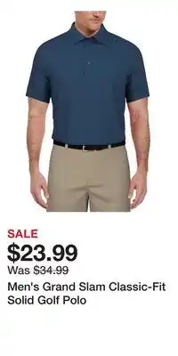Kohl's Men's Grand Slam Classic-Fit Solid Golf Polo offer