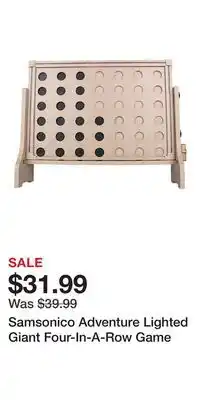 Kohl's Samsonico Adventure Lighted Giant Four-In-A-Row Game offer