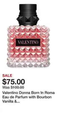 Kohl's Valentino Donna Born In Roma Eau de Parfum with Bourbon Vanilla & Jasmine offer