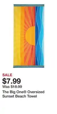 Kohl's The Big One Oversized Sunset Beach Towel offer
