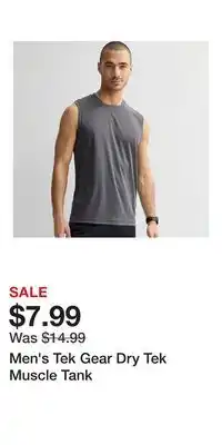 Kohl's Men's Tek Gear Dry Tek Muscle Tank offer