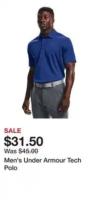 Kohl's Men's Under Armour Tech Polo offer