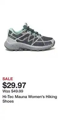 Kohl's Hi-Tec Mauna Women's Hiking Shoes offer