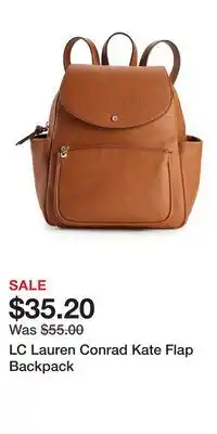 Kohl's LC Lauren Conrad Kate Flap Backpack offer