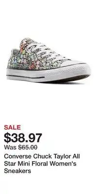Kohl's Converse Chuck Taylor All Star Mini Floral Women's Sneakers offer