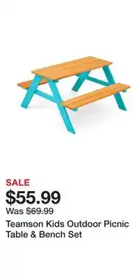Kohl's Teamson Kids Outdoor Picnic Table & Bench Set offer