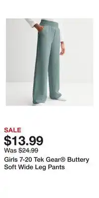 Kohl's Girls 7-20 Tek Gear Buttery Soft Wide Leg Pants offer