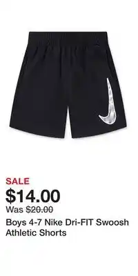Kohl's Boys 4-7 Nike Dri-FIT Swoosh Athletic Shorts offer