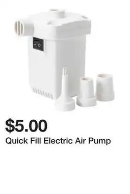 Five Below Quick Fill Electric Air Pump offer