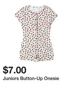Five Below Juniors Button-Up Onesie offer