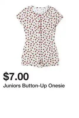 Five Below Juniors Button-Up Onesie offer
