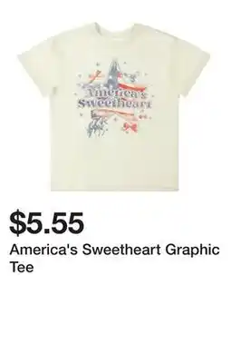 Five Below America's Sweetheart Graphic Tee offer