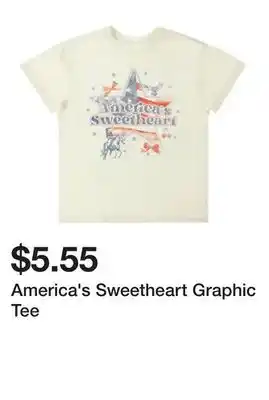 Five Below America's Sweetheart Graphic Tee offer