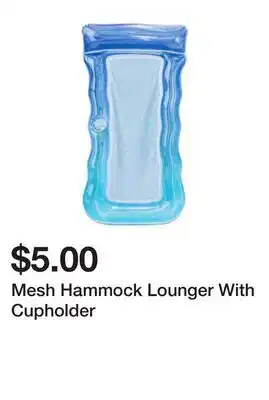 Five Below Mesh Hammock Lounger With Cupholder offer