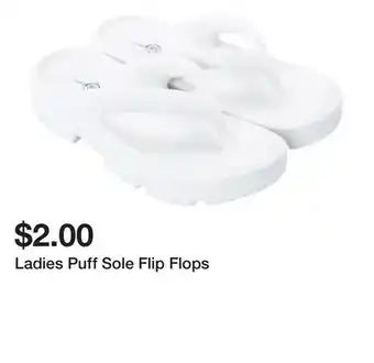 Five Below Ladies Puff Sole Flip Flops offer