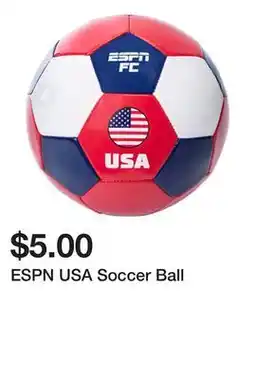 Five Below ESPN USA Soccer Ball offer