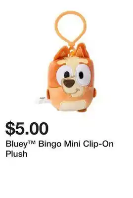 Five Below Bluey Bingo Mini Clip-On Plush offer