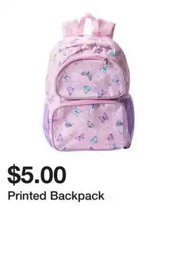 Five Below Printed Backpack offer