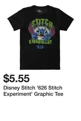 Five Below Disney Stitch '626 Stitch Experiment' Graphic Tee offer