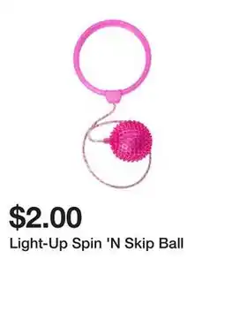 Five Below Light-Up Spin 'N Skip Ball offer
