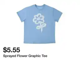 Five Below Sprayed Flower Graphic Tee offer