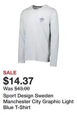 Dick's Sporting Goods Sport Design Sweden Manchester City Graphic Light Blue T-Shirt offer
