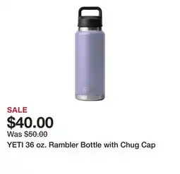 Dick's Sporting Goods YETI 36 oz. Rambler Bottle with Chug Cap offer
