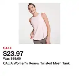 Dick's Sporting Goods CALIA Women's Renew Twisted Mesh Tank offer