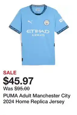 Dick's Sporting Goods PUMA Adult Manchester City 2024 Home Replica Jersey offer